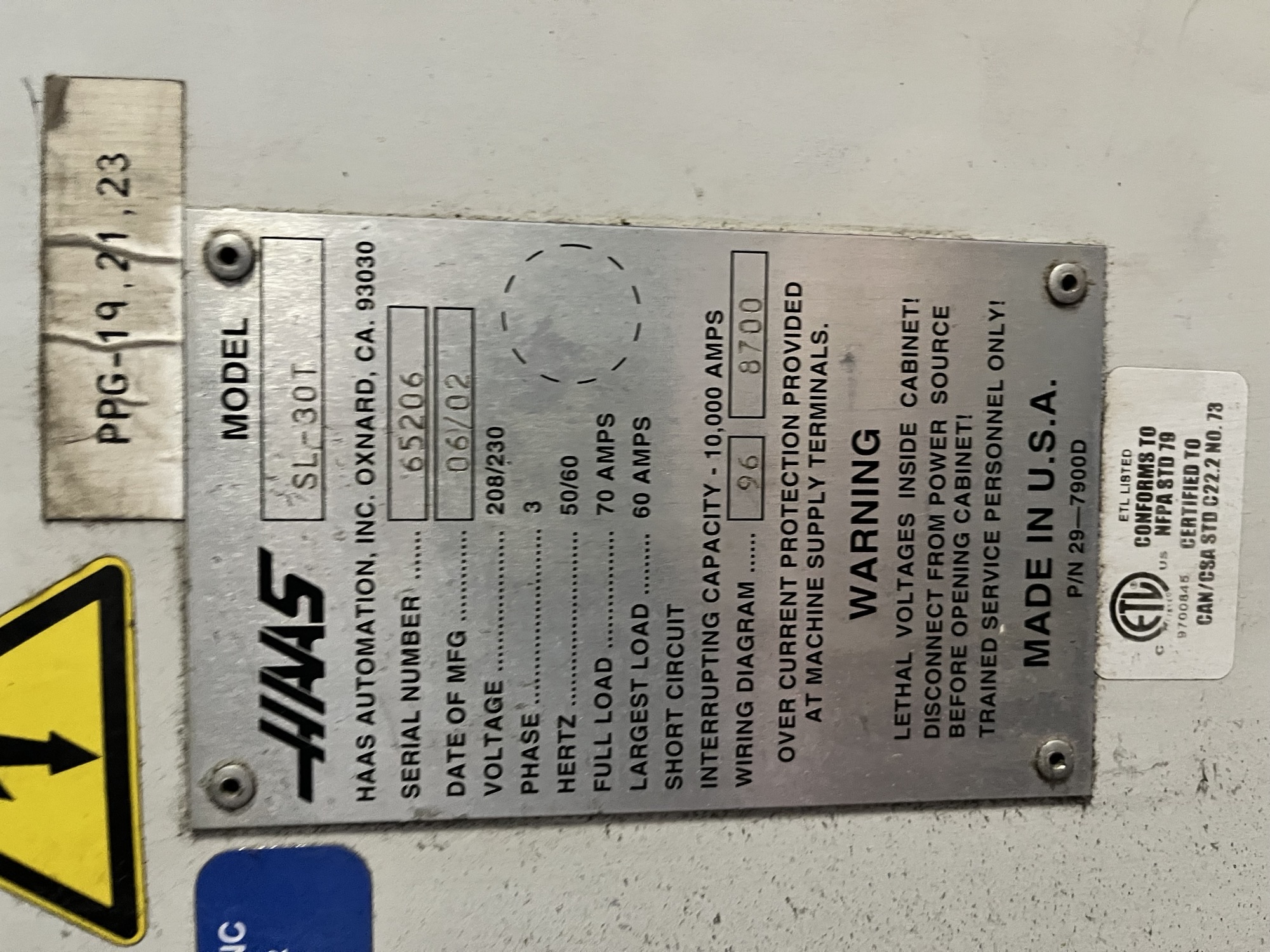 Haas SLS30T